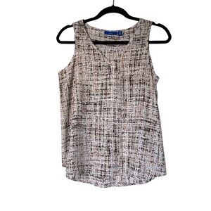 Apt.9 Woman’s Blouse Top Petite Small Sleeveless Classic Careercore Lightweight